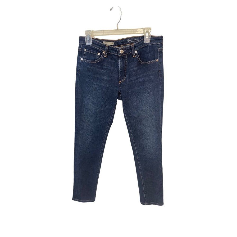 Adriano Goldschmied Ag The Premiere Dark Wash Blue ankle Jeans Straight Leg 29 R - Picture 3 of 6